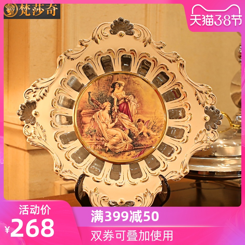 Vatican Sally 's European character ceramic decoration plate furnishing articles household act the role ofing is tasted wine accessories rich ancient frame plate shelf