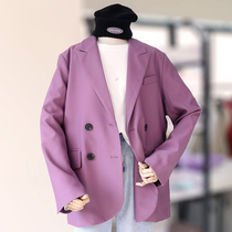 zaw large size womens casual blazer womens spring 2021 new Korean loose fat mm suit tide ins