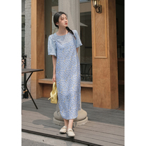 Love Rose Large Hanging Dress Summer Fat Sleeveless Flower Long Dress 2022 New Han Feng Chic Dress