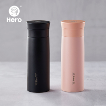 Hero light passenger thermos cup Water cup Stainless steel mens and womens thermos cup cold cup Portable large capacity