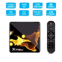 X99 MAX S905X3 set-top box dual-band WIFI 4GB 64GB 8K network set-top box TVBOX