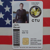 American thermal drama Counter Terrorism 24 Hours Personality Custom Card CTU Cartoon Cartoon Jackbauer Pvc Card