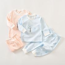 Babys spring autumn season Childrens autumn clothes suit All cotton 6-24 months Baby clothes pure cotton baby autummy pants suit