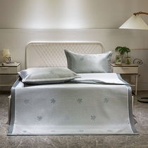 Jacquard ice silk mat three sets of soft mat foldable