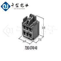 Qianjin supply 7283-3740-40 connector molded case car special connector spot quantity from excellent