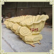 Share the decoration of the courtyard of the sandstone round sculpture spray water shell shell sandstone relief city