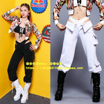 Nightclub new hip-hop female singer low-waisted overalls pants bar gogo dance team ds performance clothing pants