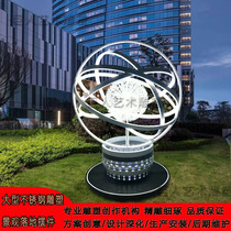 Customized large stainless steel metal modern abstract geometric animal sculpture urban garden landscape creative ornaments