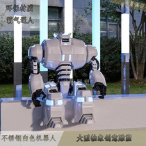 Large robot sculpture Custom transformers wrought iron bumblebee car model outdoor square floor ornaments