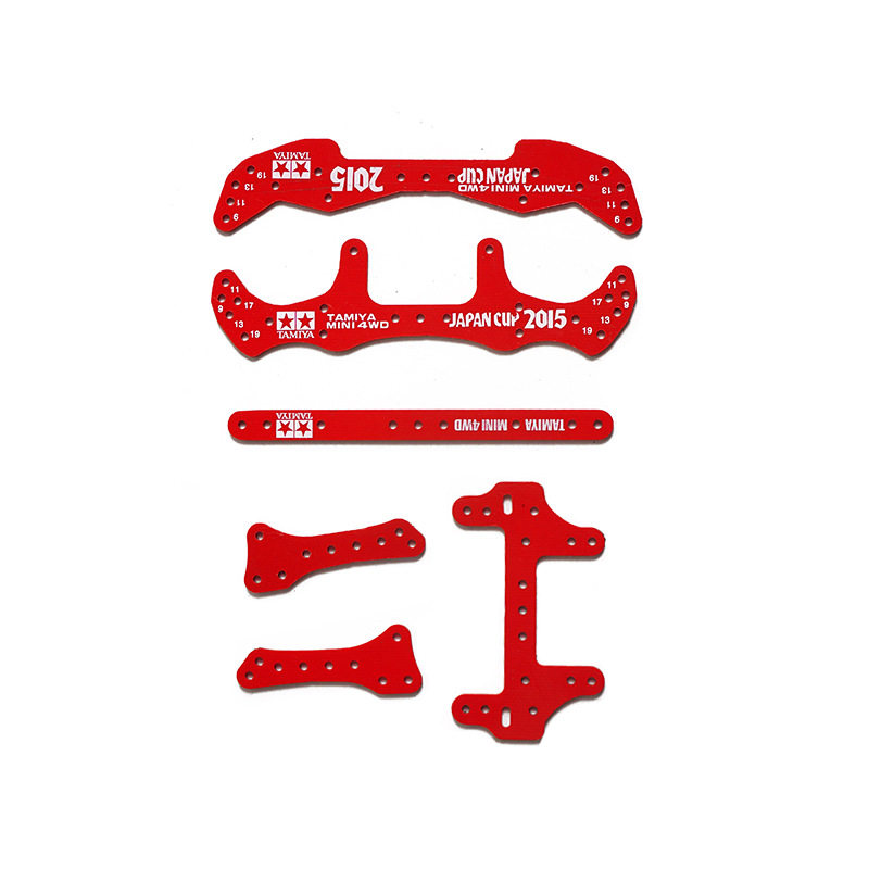 Self made Tiangong four-wheel drive car with lettering dragon head and phoenix tail glass fiber ice cream bar brake modification parts compatible with chassis (1627207:40758391762:color classification:15th Anniversary/Red Complete Set with 10 6mm Screws)