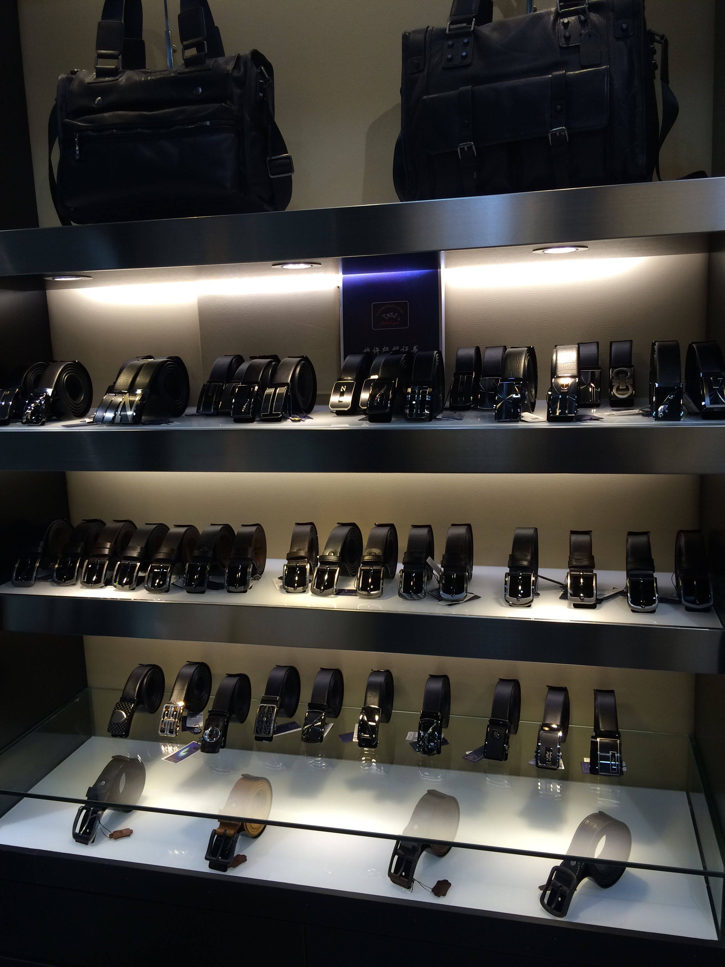 定制 黑色皮带展示架裤腰带架亚克力皮带架子腰带展示架男女通用35mm