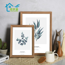 Solid wood photo frame large picture frame hanging wall frame mounting A3 16 18 inch 8K open puzzle poster custom arbitrary size a4