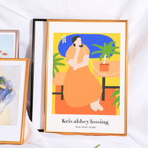 New aluminum alloy picture frame large size poster photo frame wall mounted 4K open 8k puzzle frame a3 photo customization