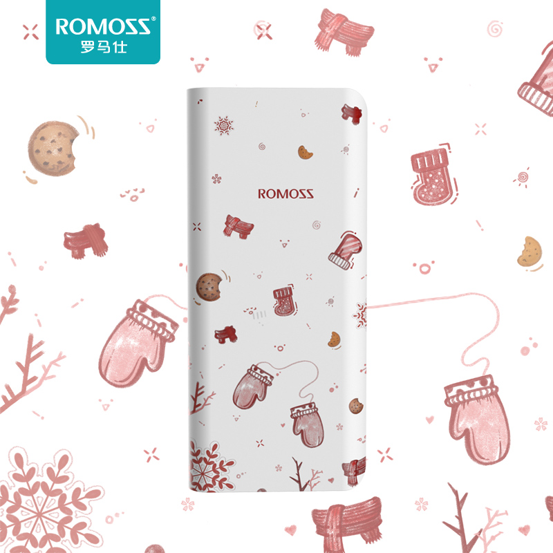 romos / romas sense4 10000 ma cute mini recharger official original authentic portable small youth creativity super cute mobile power supply