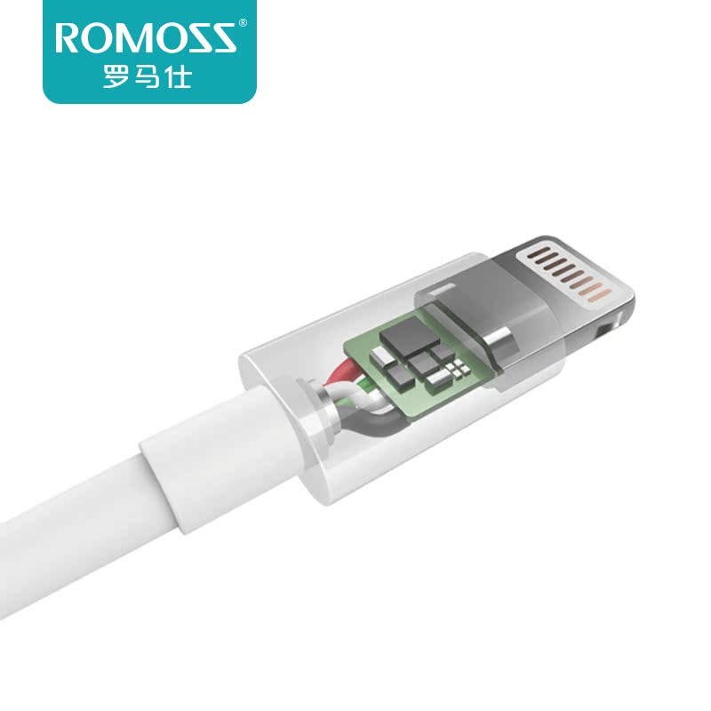 ROMOSS/罗马仕mfi认证iPhone手机数据线苹果5/6/7ipad单头充电线产品展示图3