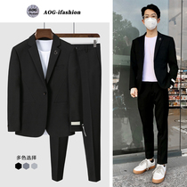 Autumn Korea East Gate casual suit suit suit suit male groom wedding dress British style handsome gray suit