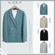Autumn thin blazer Mens Youth light ripe style handsome loose casual casual suit mens top