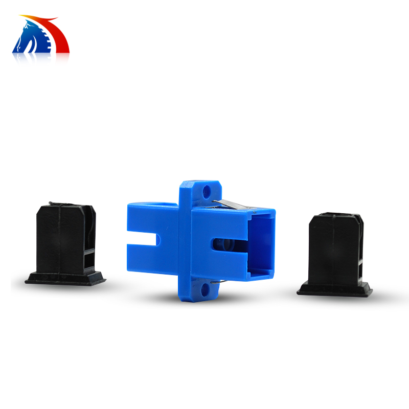 deep light simplex flange sc fiber optic coupler flange connector fiber optic adapter carrier grade