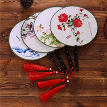 Palace fan round fan round fan double-sided Palace fan Chinese style female fan round fan classical Hanfu cos dance fan