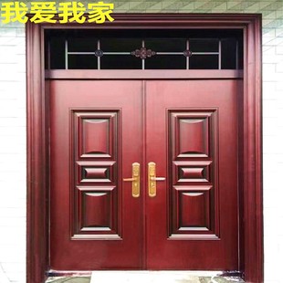 永金锌钛合金别墅大门仿真铜门仿铜门进户不锈钢对开门甲级防盗门