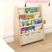 Baby Bookshelf Children Bookshelves Cartoon Plotbook Kindergarten Solid Wood Book Shelf Kids Simple Bookcase Containing ins