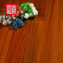 Imported logs African teak Newdun bean solid wood floor geothermal lock indoor natural environmental protection factory direct sales