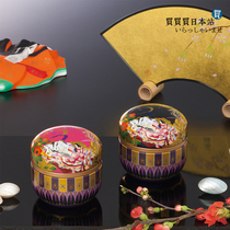 Japan imported twelve single coat tea cans tinplate sealed tea cans Japanese coffee cans tea cans metal storage cans