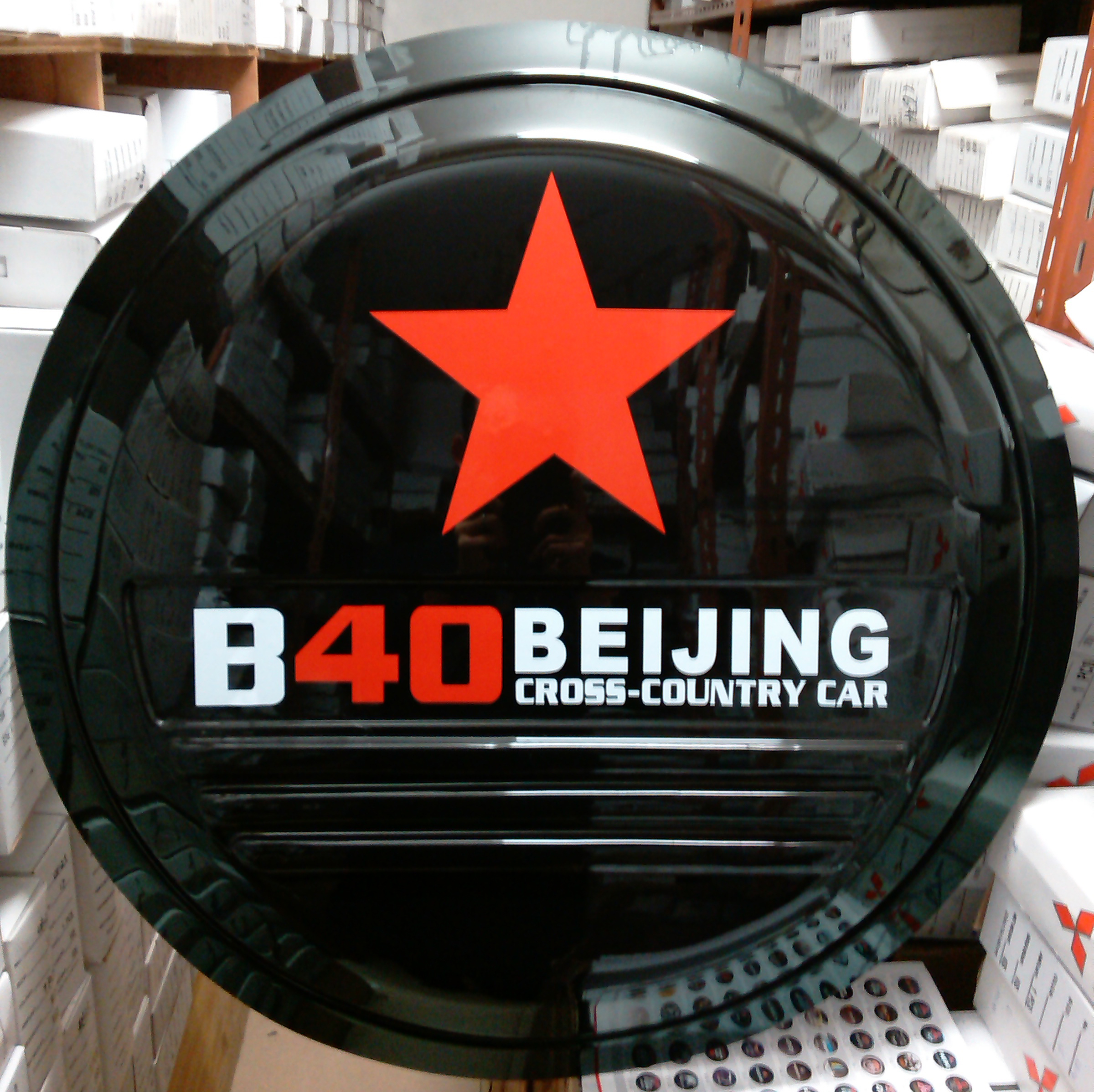 Чехол на запаску Stainless steel spare tire cover Bj40plus BJ40L Чехол на запаску Stainless steel spare tire cover Bj40plus BJ40L
