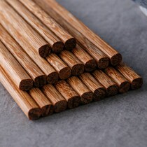 Aiyueju chicken wing wood chopsticks solid wood household chopsticks without paint and wax free paint 10 pairs gift box set wooden chopsticks