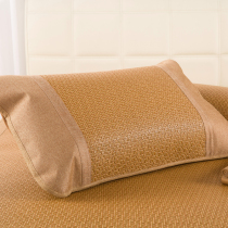 Old sitter rattan pillow case Summer mat pillowcase single pillowcase a pair of single mens high-end thickened ice Silk