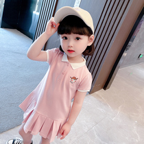 Girls Dresses Summer 2022 New Baby Girls Net Red Western Style Kids Summer Korean Princess Skirts