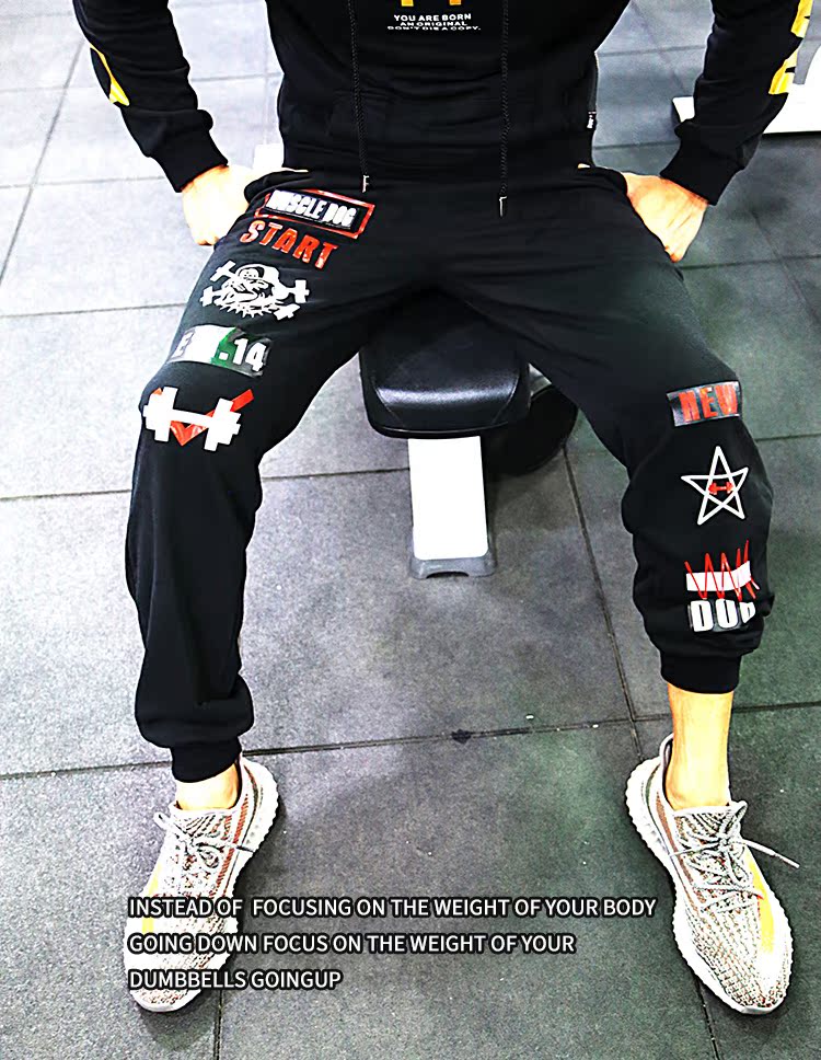 Брюки спортивные muscledog мышцы собаки новый зимний приток людей в фитнес-тренировочные брюки спорт бег брюки Брюки спортивные muscledog мышцы собаки новый зимний приток людей в фитнес-тренировочные брюки спорт бег брюки