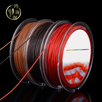 Woven wax leather rope Handmade diy necklace rope Pendant rope Pendant rope Jade pendant leather rope Waterproof black red rope