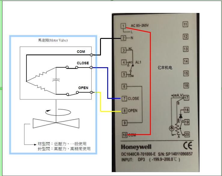 限量特价原装honeywell霍尼韦尔dc1040cr-70100