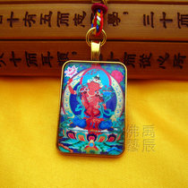 YC23A37 boutique Manjusri Bodhisattva Tangka pendant Buddha Buddha medal necklace Tibetan ground method will be custom made with ornaments