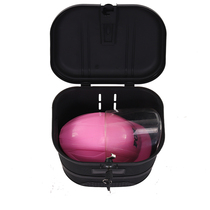 Electric car helmet car basket bicycle rain-proof car Lou burglar-proof front and rear placed basket with lock to enlarge the folding car universal frame