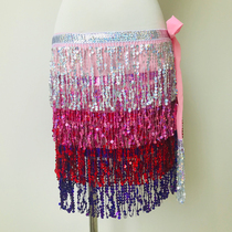 Belly Leather Dance Waist Chain Hip Towel Dress New Indian Dance Waist Towel Flow Su Belt Waist Skirt Beginner Performance Waist Accessories