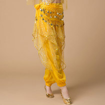 Belly dance new practice suit bottoms Size point beaded rotating pants Indian dance performance suit bottoms female