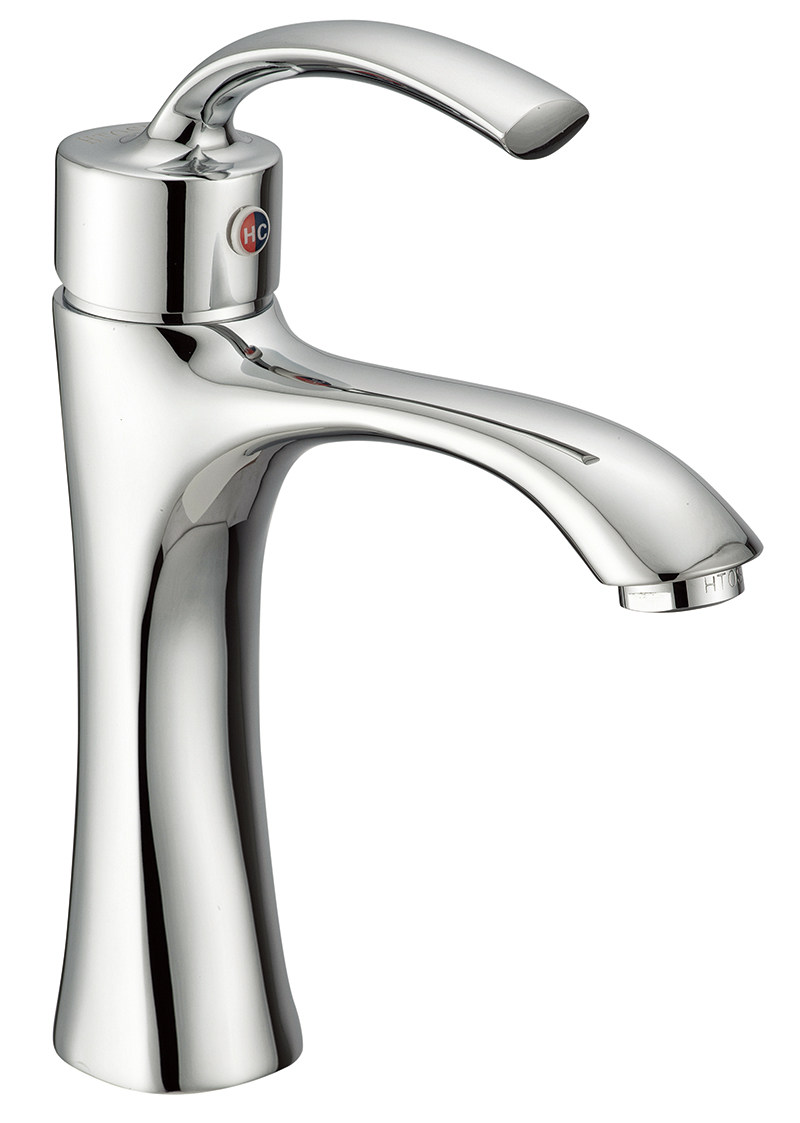 htosn恒通卫浴全铜洗脸盆冷热水龙头 时尚面盆水龙头特价全国包邮