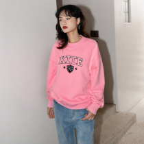 LEIYU Loose Embroidery Sweatshirt Woman Autumn 2021 New Thicken Plus Suede Easy Round Collar Long Sleeve Blouse and American Ins