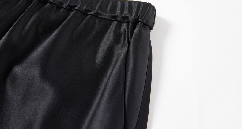 【商场同款】玛丝菲尔女装秋季新款黑色休闲阔腿裤A1BW3303E