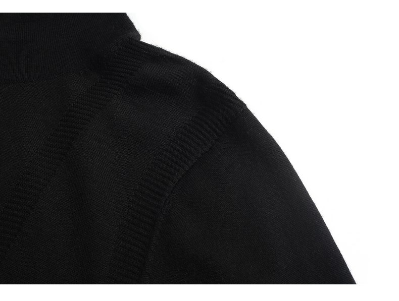 【100%羊毛】玛丝菲尔女装21秋冬新款黑色高领套头毛针织衫毛衣女