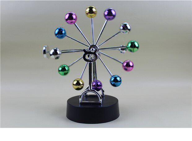 七彩摩天轮旋转永动天体仪 创意家居摇摆器精品摆件 新奇个性礼品