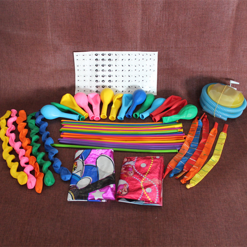 六一儿童节礼物长条魔术气球 异形DIY气球 百变魔法彩虹气球套餐产品展示图2
