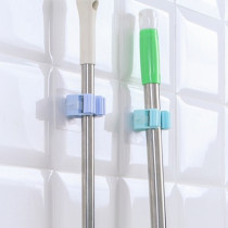Mop hook broom card seat buckle strong load-bearing trace-free punch-free nail mop clip bathroom wall hanger sticky hook