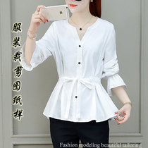 Foreign air shirt paper sample Womens new spring and autumn clothes lining closets Fairy Upper clothing Dress Boilerplate Tailoring Drawings