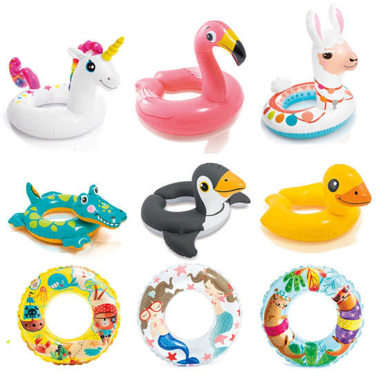 Original INTEX Children's Swimming Circle Thickened Baby Floating Circle Lifesaving Circle Transparent Stereoscopic Infant Inflatable Underarm Original INTEX Children's Swimming Circle Thickened Baby Floating Circle Lifesaving Circle Transparent Stereoscopic Infant Inflatable Underarm