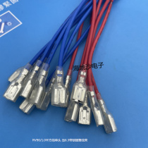 Electronic wire RV90 1 square Cable 6 3 with lock spring (0 8) car single-head connection harness