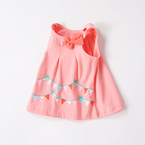 0-1-2-3 years old childrens clothing baby girl summer dress girl skirt baby dress cotton strap princess dress 4