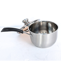 Haizhida commercial induction cooker special stainless steel single double ear 18cm milk pot soup pot cooking noodles spicy hot pot